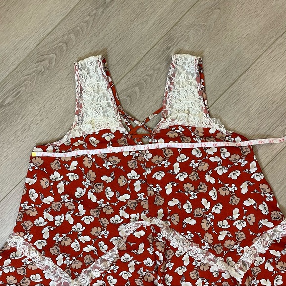 UMGEE Orange/Cream Floral Lace-Trim Sundress - FREE SHIPPING on Bundles $85+ - Picture 12 of 13